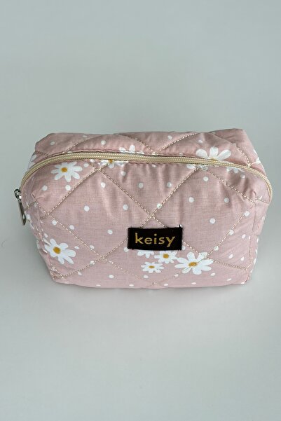 keisy Τσάντα μακιγιάζ με σχέδια και ανάγλυφη υφή