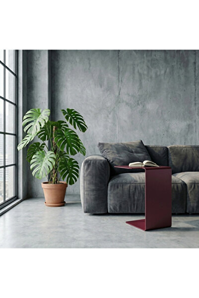 modilab Modern Metal Yan Sehpa/Minimal C Sehpa/ Salon, Koltuk Yanı Sehpası