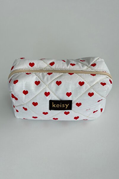 keisy Τσάντα μακιγιάζ με σχέδια και ανάγλυφη υφή