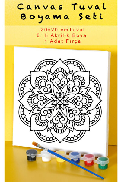 Tuval Mandala boyama seti