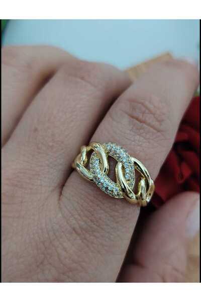 OEM Επιχρυσωμένο δαχτυλίδι κουβανέζικου τύπου 14Κ