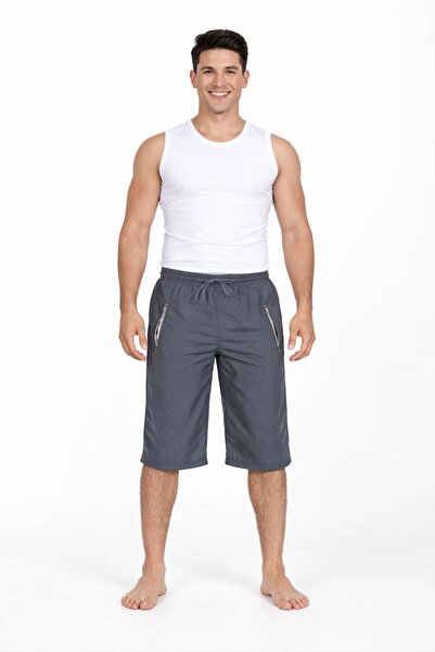 DRESSY LIFE Men's Pool-Sea Capri Shorts Swim Trunks - Below Knee (Long) Plus ...