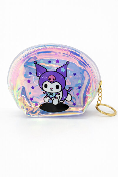 MakeWell Kuromi Figürlü Şeffaf Hologram Sulu Çocuk Cüzdan Kız Çocuk & Cüzdan