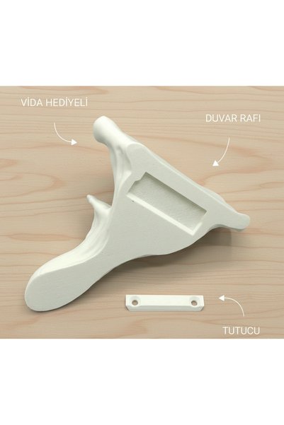 Koala Studio Mantar Desen Duvar Rafı