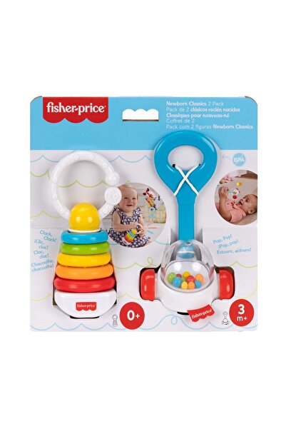 mattel Fisher-Price Κλασικά για Νεογέννητα Κουδουνίστρες & Μασητικά 2 τεμάχια...