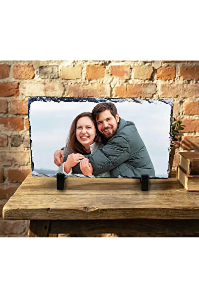 peGiftuiala Placă Ardezie Personalizată 22x12 cm cu Poză – Cadou Personalizat