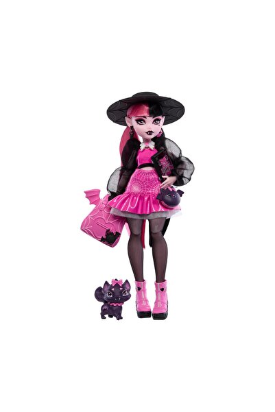 mattel Μόνστερ Χάι Ντρακουλόρα Κούκλα Μόδας με Κατοικίδιο (HRP64)