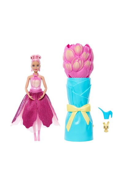 mattel Μπάρμπι Πετλ Ποπ Ροζ Τουλίπα (JMF57)