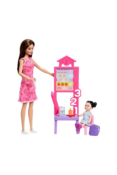 mattel Μπάρμπι Μπορείς να είσαι οτιδήποτε Δασκάλα με κούκλα παιδί (JMK16)