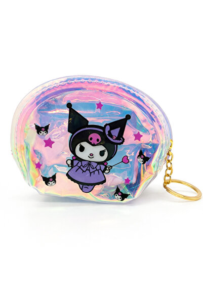MakeWell Transparent Hologram Water Wallet with Kuromi Figure for Girls & Wallet