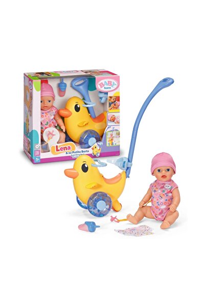 ZAPF CREATION Κούκλα Baby Born Λένα & Πάπια Μπέρτα (840498)