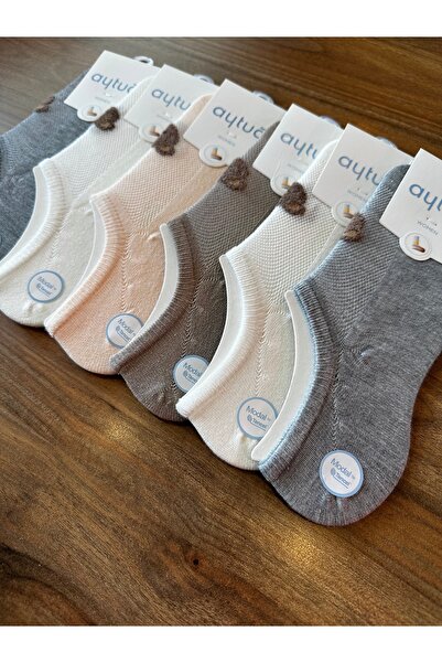 Aytuğ Premium Modak Άνετες γυναικείες αόρατες κάλτσες sneaker με σχέδιο αρκου...