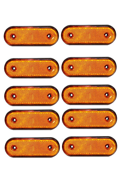 ERK 10x LED φώτα πλευρικής σήμανσης, Κίτρινα 12-24V