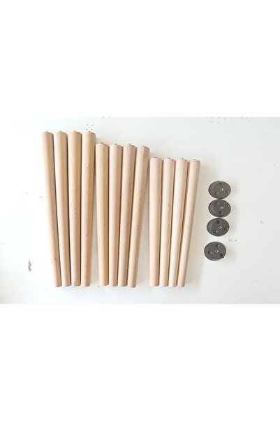 BİLİR MOBİLYA AHŞAP VE DEKORASYON Ahşap Ayak 43 CM (Sehpa yoktur) (4 ADET AHŞ...