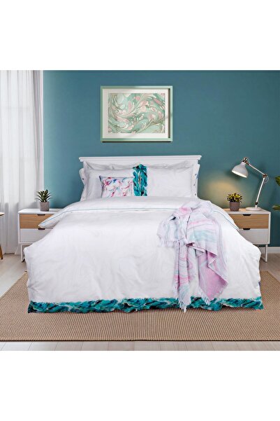 Sarev SET DE PATRONE DE PAT VERDE ACVATIC PENTRU PAT DOBLE