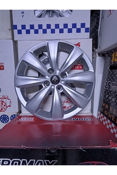 Universal 15 İnç Renault Clio Yeni Model Jant Kapağı Takımı 4 lü Set (LOGO HE...