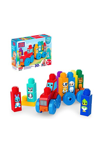 mattel Φίσερ-Πράις Μέγα Μπλοκς Σετ Κατασκευών Τρακτέρ με Ζώα (JKG33)