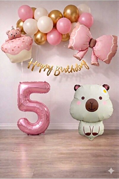 DÜVENCİ TİCARET Σετ γενεθλίων με θέμα το ρετρό Caypara για κοριτσάκια