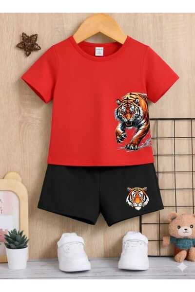 Nice Clothes ΚΑΛΟΚΑΙΡΙΝΟ ΠΑΙΔΙΚΟ ΣΕΤ ΜΠΛΟΥΖΑΚΙ-ΣΟΡΤΣ UNISEX (ΜΕ ΣΤΑΜΠΑ ΤΙΓΡΗΣ...