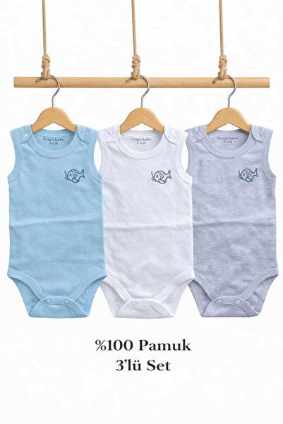 CEMRE Newborn Baby/Child 3-Piece Bodysuit 100% Cotton