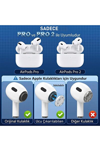 🎧 Airpods Pro Silikon Uçlar - Rahatlık ve Uyum için!
