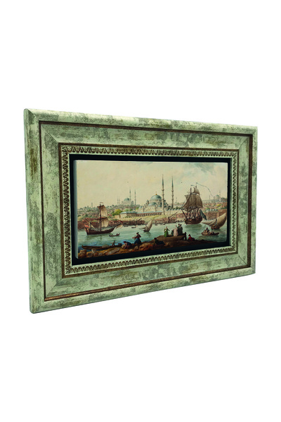 Sadrazam Εκτυπωμένος πίνακας με τοπίο της παλιάς Κωνσταντινούπολης σε φυσική ...