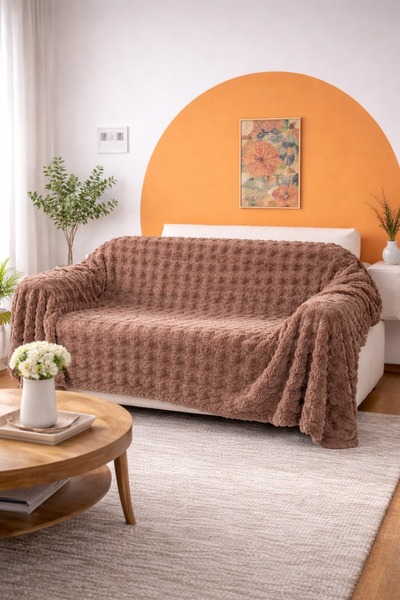 Bikaya Home Κάλυμμα καναπέ με σχέδιο φυσαλίδων |   175x215 εκ. |   Αντιολισθη...