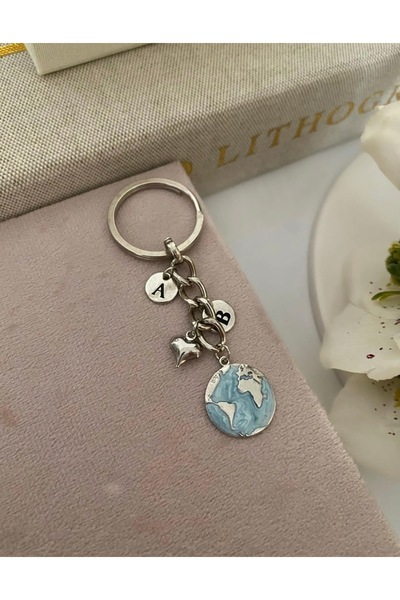 Elvia Atelier İki Harfli Dünya Anahtarlık (1 ADET)