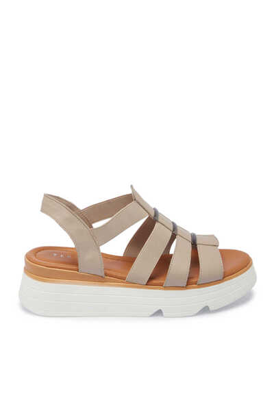 Tergan Bej Hakiki Deri Kadın Sandalet - K25Y1SN67870-Q5Q