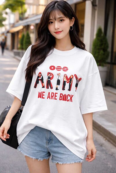 PAVRO Arirang World Tour Bts Printed Oversize Tshirt