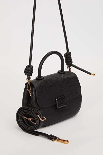 Levidor Black Knot Detail Strap Shoulder Bag - 6364