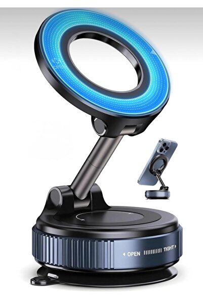 KTR TECH 360 Dönebilen Araç İçi Telefon Tutucu Vakumlu Magsafe Destekli Masa ...