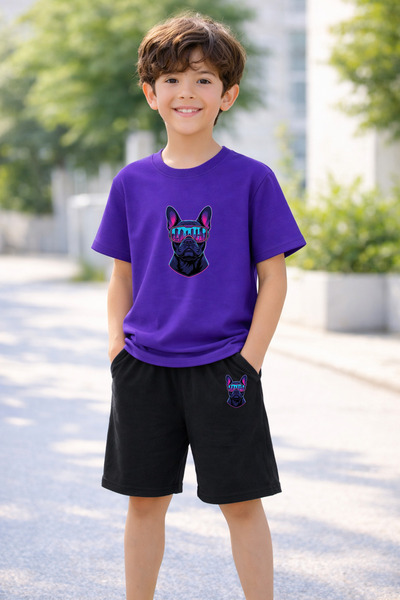 LORVEX Σετ μπλουζάκι και σορτς για αγόρια και κορίτσια, 100% βαμβάκι, καλοκαι...