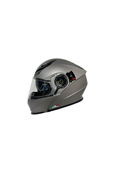Sway 926 Titenium Grey Çene Açılır Kask