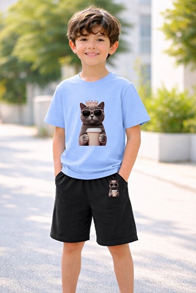 LORVEX Σετ μπλουζάκι και σορτς για αγόρια και κορίτσια, 100% βαμβάκι, καλοκαι...