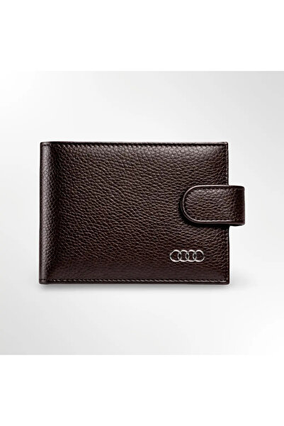 Audi Men's Wallet Brown – Premium Leather – Compartment for ID and 10 Cards