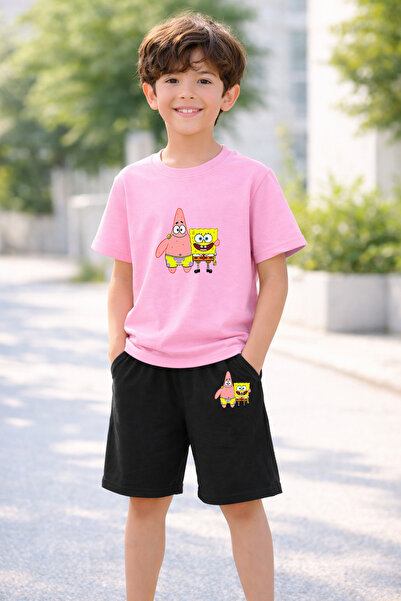 LORVEX Σετ μπλουζάκι και σορτς για αγόρια και κορίτσια, 100% βαμβάκι, καλοκαι...