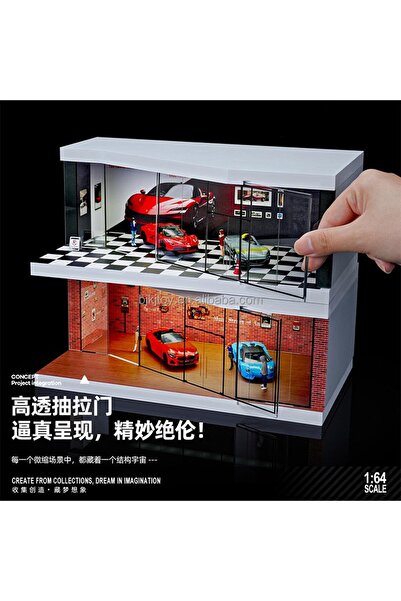 sofun Araba Diorama Vitrini – Kırmızı Tuğla Garaj & Sergi Alanı Koleksiyon