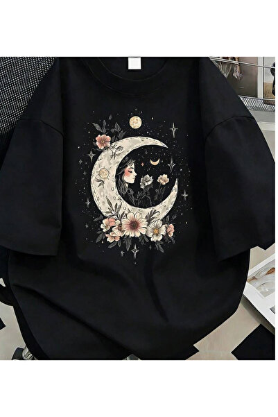 ZEMLİYA T-Shirt - Μαύρο - Oversize