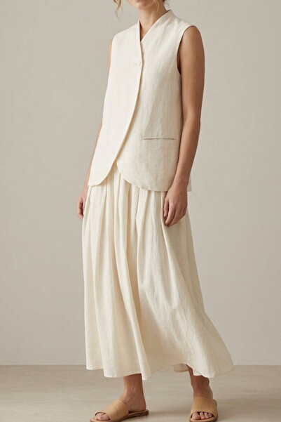 Suziş ΣΕΤ ΛΙΝΟΥ ΓΙΛΕΚΟ ΜΕ ΥΦΗ ΚΑΙ ΦΟΥΣΤΑ ΜΕ ΕΛΑΣΤΙΚΗ ΜΕΣΗ ΚΑΙ ΖΩΝΗ MSY1019