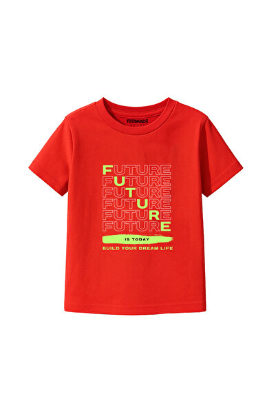 Yoo Street Future Is Today T-Shirt for Unisex Kids – 100% Cotton Multiple Col...