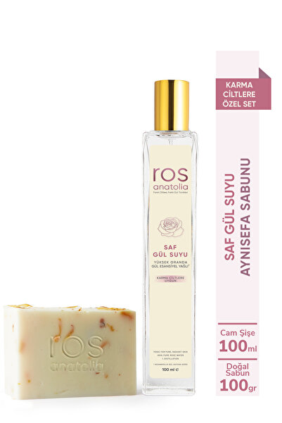 ROSanatolia Gül Suyu ve Doğal Aynısefa Sabunu Karma Ciltlere Özel Bakım Seti