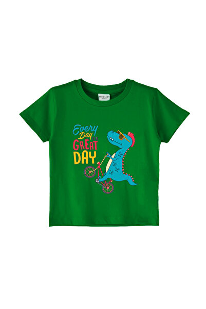 Yoo Street Every Day Is A Great Day T-Shirt for Unisex Kids – 100% Cotton Mul...