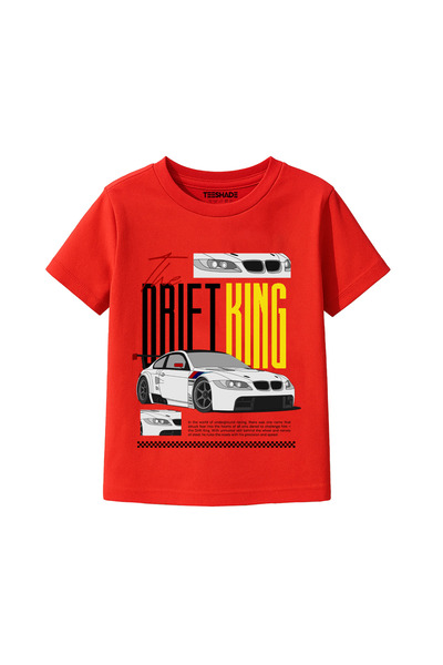 Yoo Street Street King Cars T-Shirt for Unisex Kids – 100% Cotton Multiple Co...