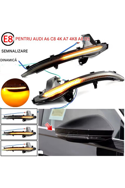 CerCip Δυναμικά φλας καθρέφτη AUDI, A6 C8, A7, A8 D5