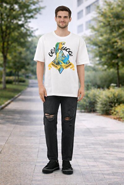 ALEXANDERGARDI Crew Neck Printed Oversize T-shirt