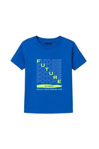 Yoo Street Future Is Today T-Shirt for Unisex Kids – 100% Cotton Multiple Col...