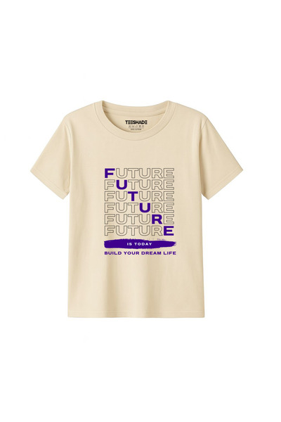 Yoo Street Future Is Today T-Shirt for Unisex Kids – 100% Cotton Multiple Col...