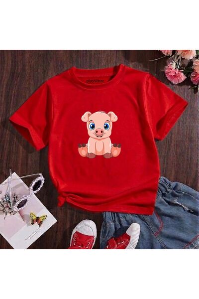 playwear Παιδικό unisex μπλουζάκι με στάμπα Little Dmuz, 100% βαμβακερό, με λ...