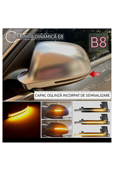 CerCip Semnalizatoare dinamice oglindă AUDI B8, A4 S4 2008-2009, A5 S5, A6 S6, A8 S8 2008-2010, Q3